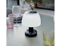 Lumisky Iluminación Exterior-Lámpara solar de sobremesa H13.5 cm LUMINA Blanco