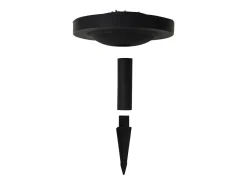 Iluminación Exterior-Lámpara solar esférica de exterior LED RGB 50 cm ES756170 Blanco