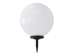 Iluminación Exterior-Lámpara solar esférica de exterior LED RGB 50 cm ES756170 Blanco