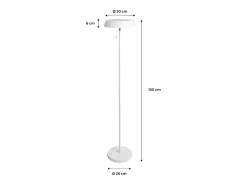 Discount Sweeek Lámpara solar led exterior, 150cm Blanco