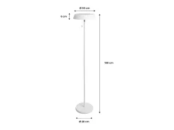 Discount Sweeek Lámpara solar led exterior, 150cm Blanco