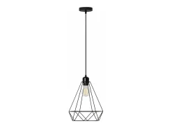 Lámpara Suspendida-Lámpara Toolight 180986 Reno Black Negro