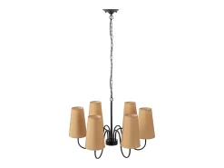 Lámpara Suspendida-Lámpara Toolight App753-6 Black Negro