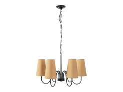 Lámpara Suspendida-Lámpara Toolight App753-6 Black Negro