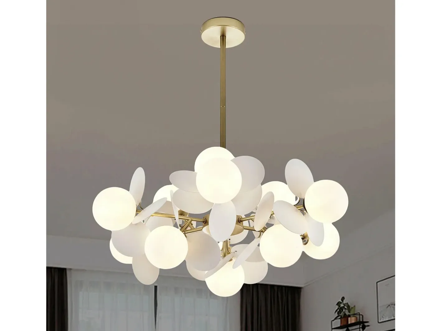 Lámpara Suspendida-Lámpara Toolight App1565-12 Gold Dorado