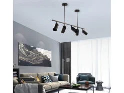 Lámpara Toolight App611-5C Loft Black Negro New