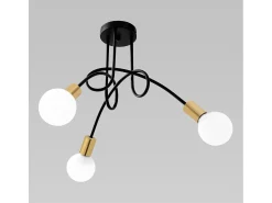 Plafón-Lámpara Toolight APP517-3C PARADISE Black Negro