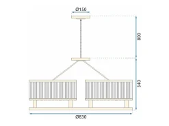 Discount Lámpara Toolight App789-6C Transparent Transparente