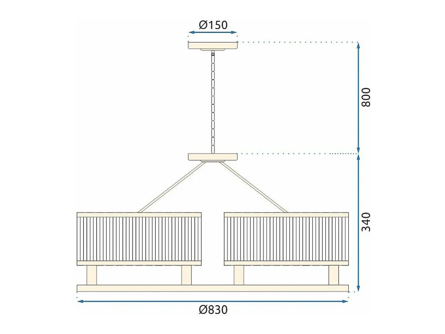 Discount Lámpara Toolight App789-6C Transparent Transparente