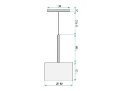 Discount Lámpara Toolight App1701-1Cp A Grey Gris