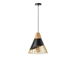 Lámpara Suspendida-Lámpara Toolight App224-1Cp Black Gold Negro