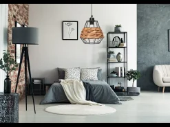 Lámpara Suspendida-Lámpara Toolight App989-1Cp Black Negro