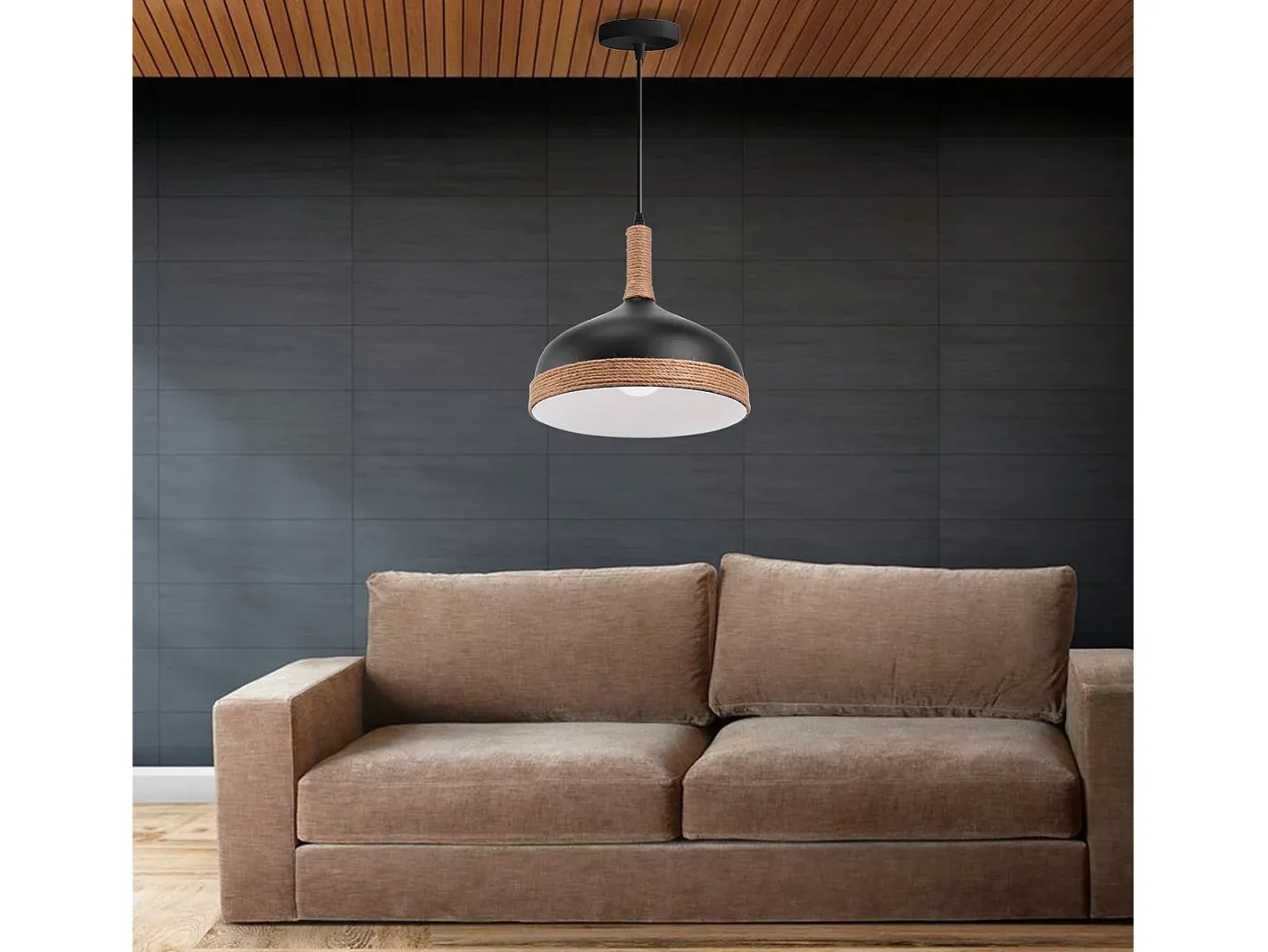 Lámpara Toolight App1421-1Cp Black Negro