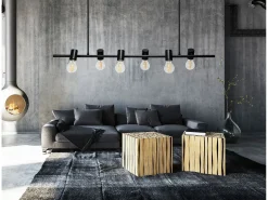 Outlet Lámpara Toolight App480-6Cp Black Negro