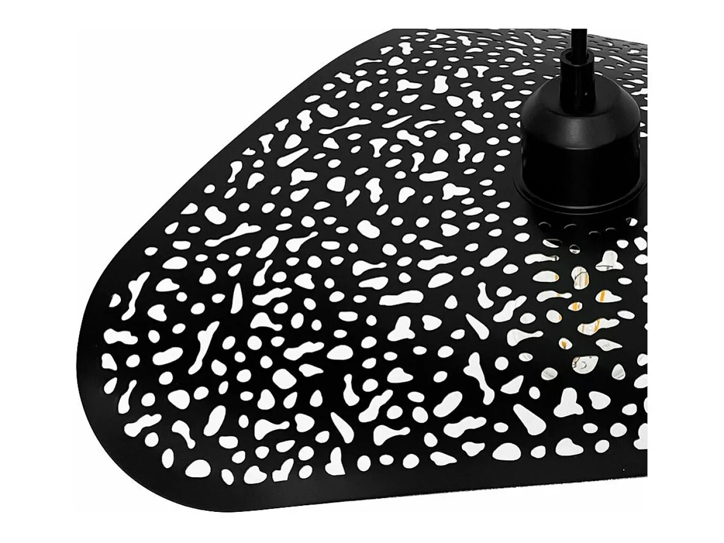 Lámpara Suspendida-Lámpara Toolight App1467-1Cp Black Gold Negro