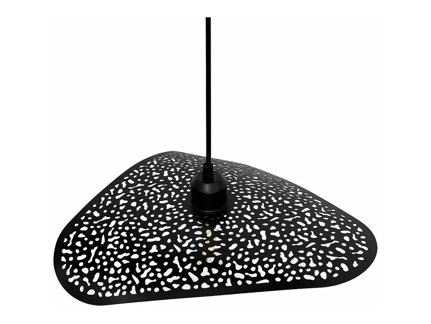 Lámpara Suspendida-Lámpara Toolight App1467-1Cp Black Gold Negro