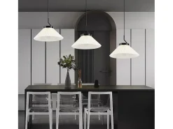 Lámpara Suspendida-Lámpara Toolight App1670-1Cp Black White Negro