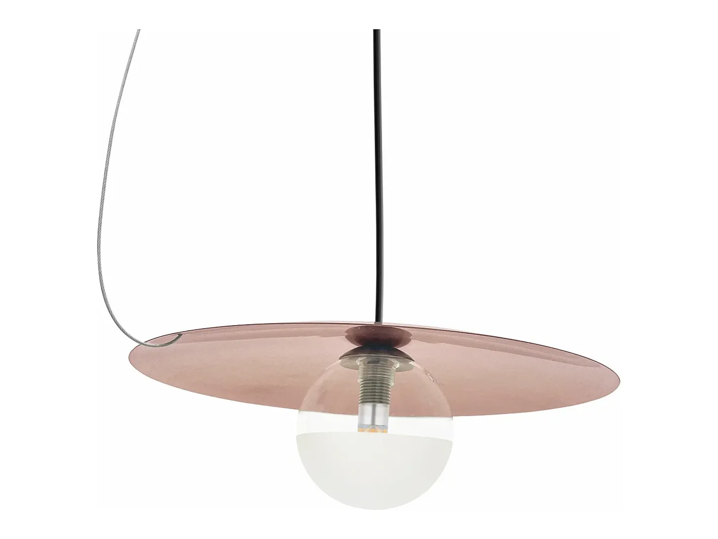 Lámpara Toolight App1418-Cp Black Rose Gold Negro New