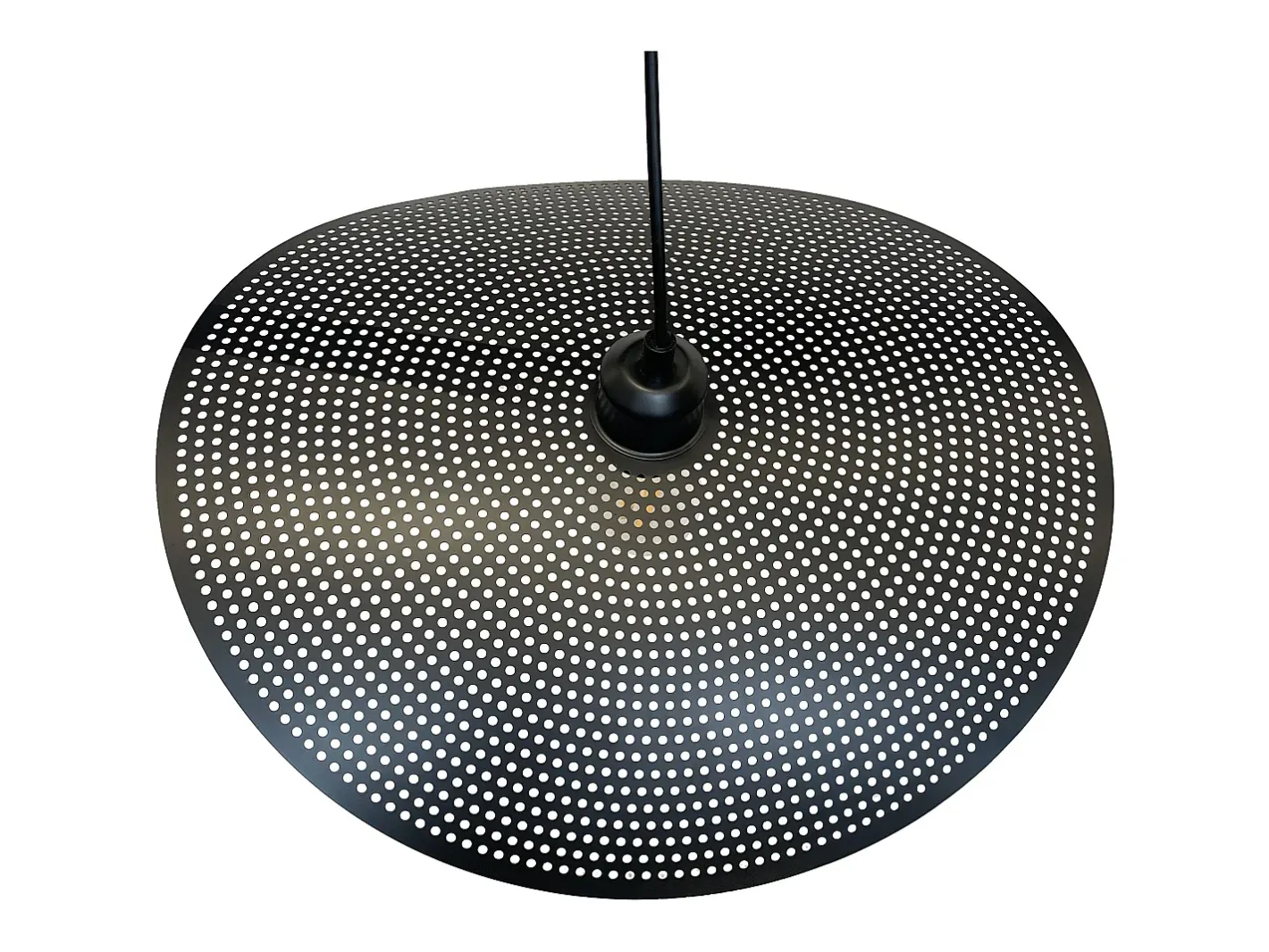 Lámpara Suspendida-Lámpara Toolight App1470-1Cp Black Brush Gold Negro