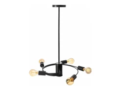 Lámpara Toolight App739-5Cp Black Negro