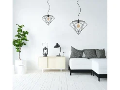 Lámpara Suspendida-Lámpara Toolight App563-1Cp Black Negro