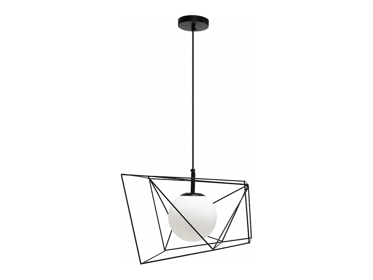 New Lámpara Toolight App1022-1Cp Black Negro