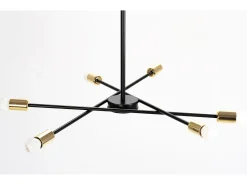 Hot Lámpara Toolight App1116-6Cp Black Negro
