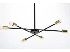 Hot Lámpara Toolight App1116-6Cp Black Negro