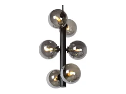 Lámpara Suspendida-Lámpara Toolight App1163-6Cp Black Grey Negro