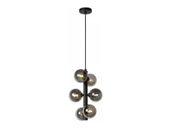 Lámpara Suspendida-Lámpara Toolight App1163-6Cp Black Grey Negro