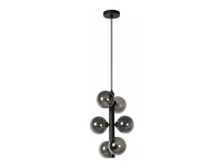 Lámpara Suspendida-Lámpara Toolight App1163-6Cp Black Grey Negro