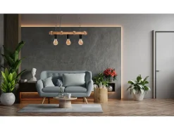 Lámpara Suspendida-Lámpara Toolight App1319-3Cp Black Negro
