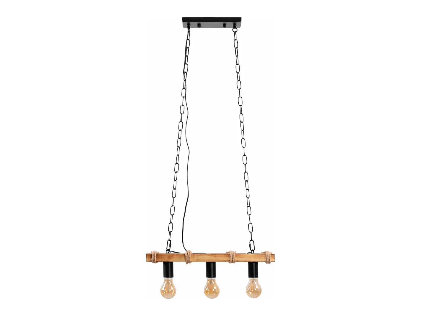 Lámpara Suspendida-Lámpara Toolight App1319-3Cp Black Negro