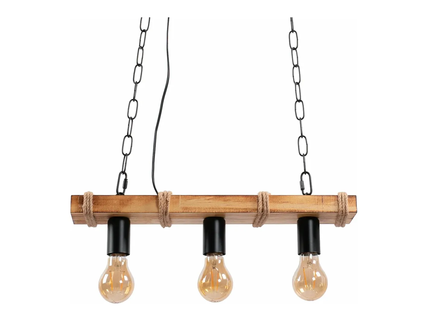 Lámpara Suspendida-Lámpara Toolight App1319-3Cp Black Negro
