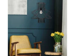 Lámpara Suspendida-Lámpara Toolight App1458-1Cp Black Negro