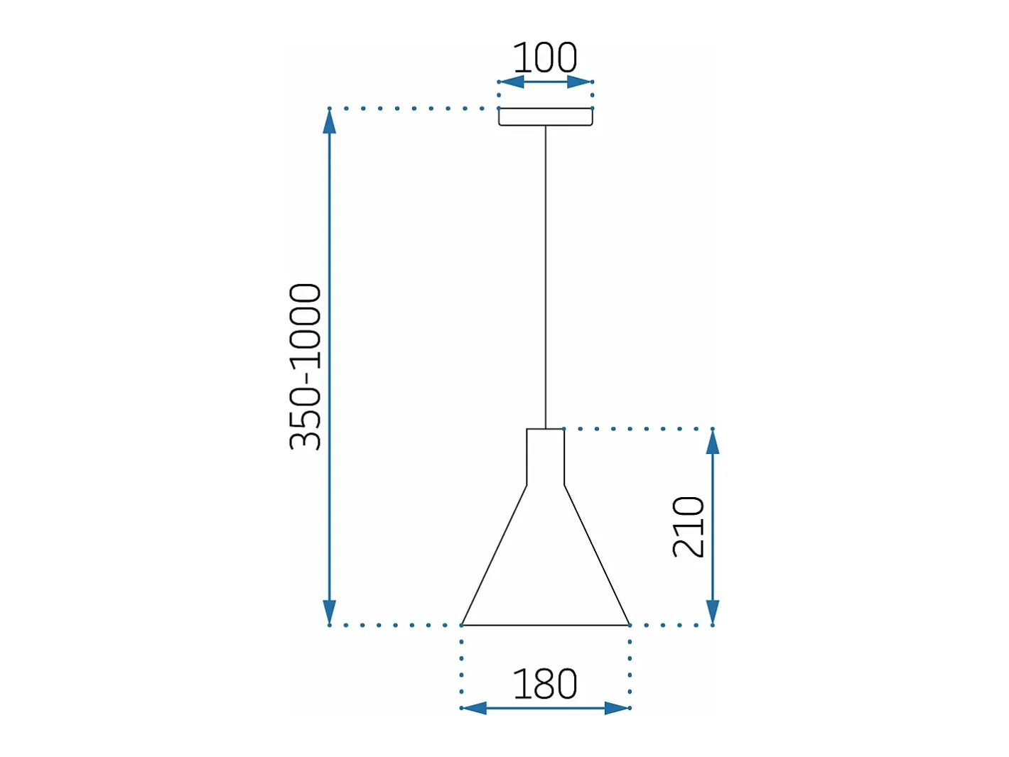 Lámpara Suspendida-Lámpara Toolight App995-1Cp Black Negro