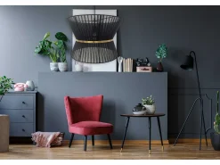 Lámpara Suspendida-Lámpara Toolight App1503-1Cp Black Negro