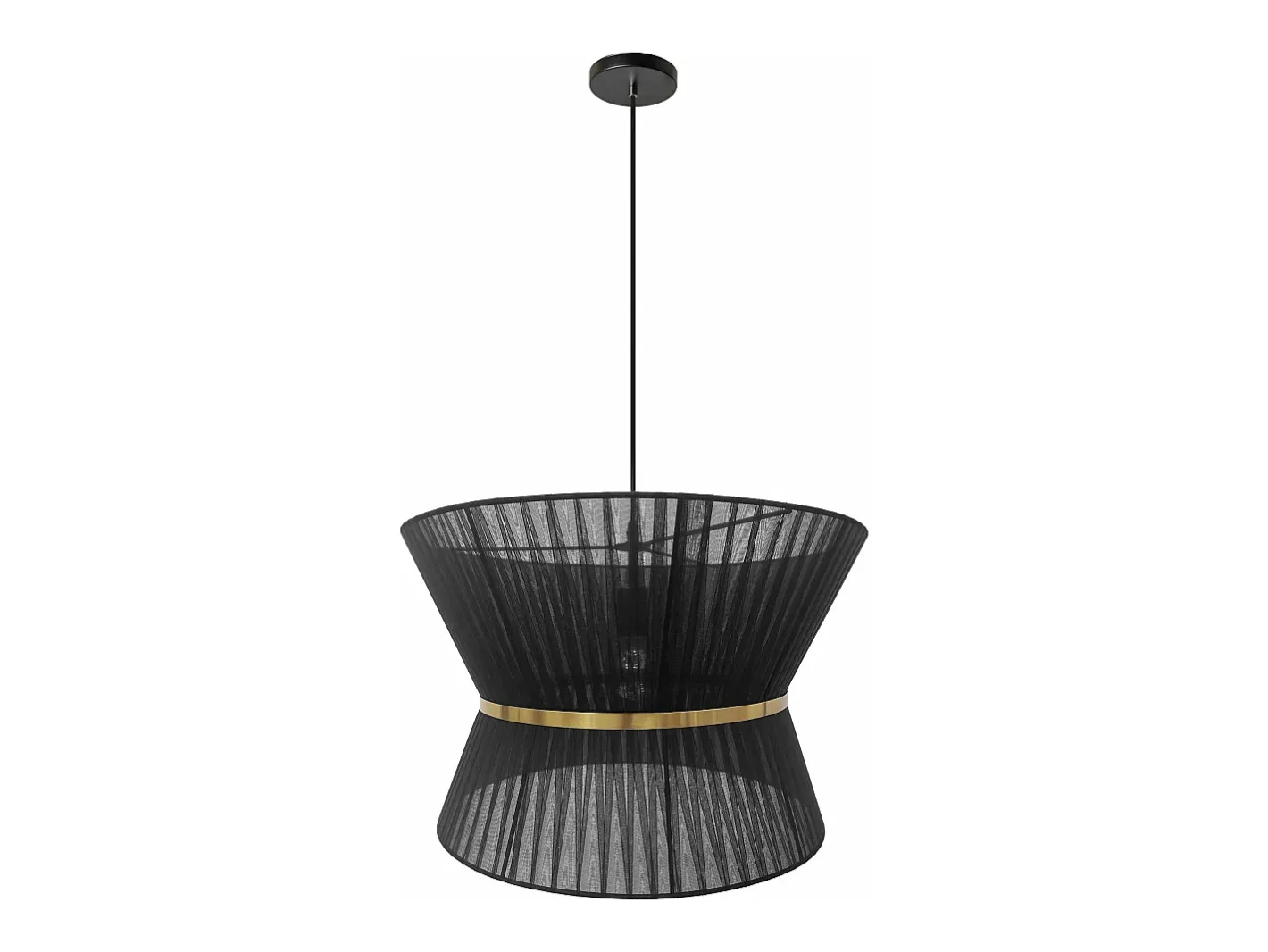 Lámpara Suspendida-Lámpara Toolight App1503-1Cp Black Negro