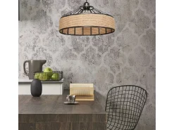 Lámpara Suspendida-Lámpara Toolight App1317-1Cp Boho Beige