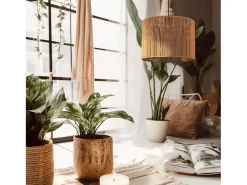 Clearance Lámpara Toolight App1325-1Cp Boho 40Cm Brown Marru00f3n