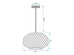 Lámpara Suspendida-Lámpara Toolight App1247-1Cp Boho Beige