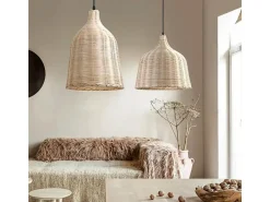 Lámpara Suspendida-Lámpara Toolight App1646-1Cp Boho Beige