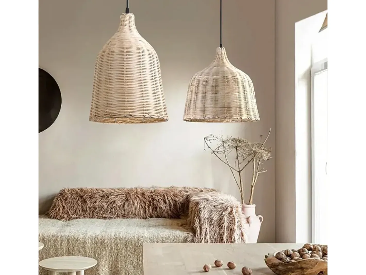Lámpara Suspendida-Lámpara Toolight App1646-1Cp Boho Beige
