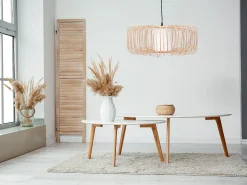 Lámpara Suspendida-Lámpara Toolight App1376-1Cp Boho Beige