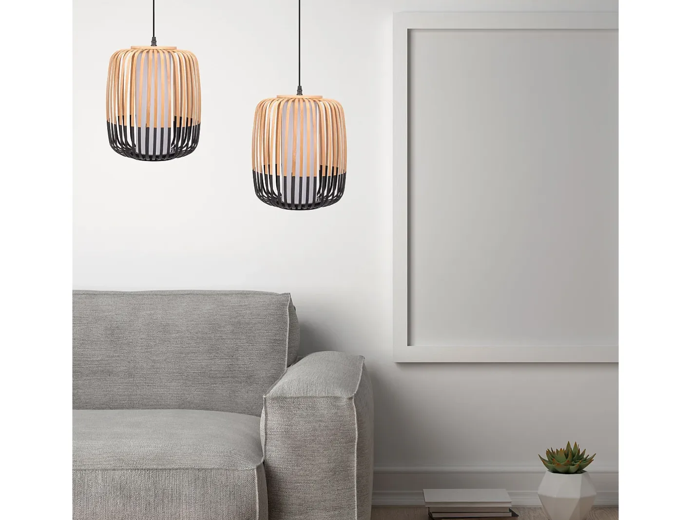 Lámpara Toolight App1274-1Cp Boho Brown Marru00f3n