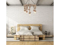 Clearance Lámpara Toolight App677-5Cp Boho Brown Marru00f3n