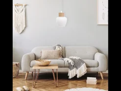 Lámpara Suspendida-Lámpara Toolight App1591-1Cp Boho White Beige Blanco