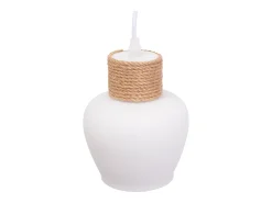 Lámpara Suspendida-Lámpara Toolight App1591-1Cp Boho White Beige Blanco
