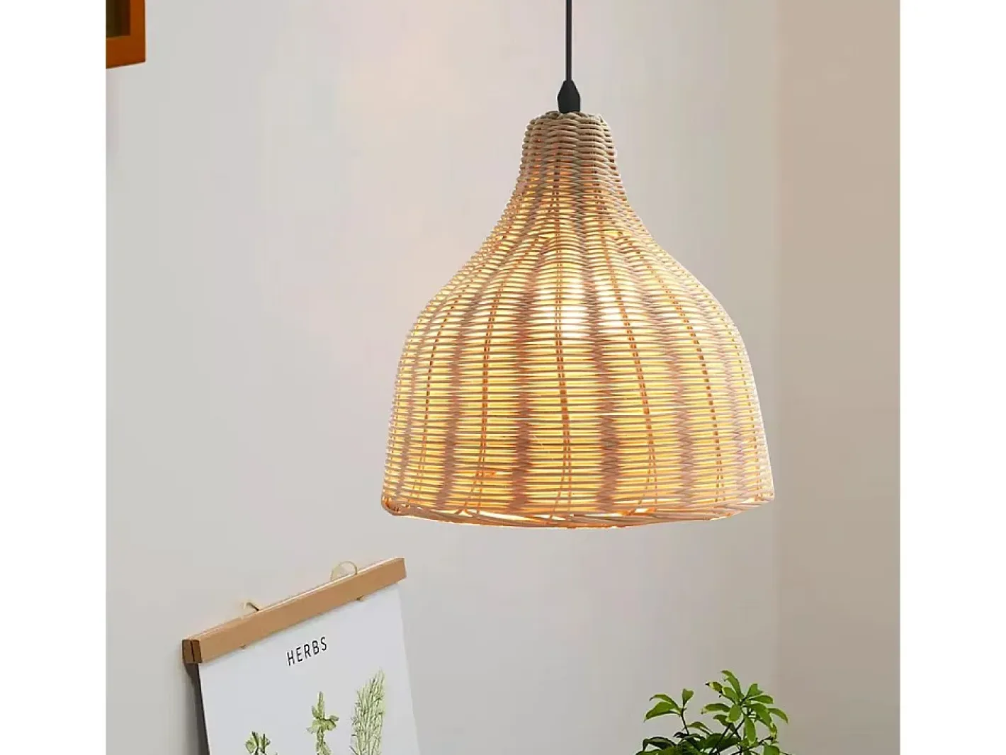 Lámpara Suspendida-Lámpara Toolight App1645-1Cp Boho Beige