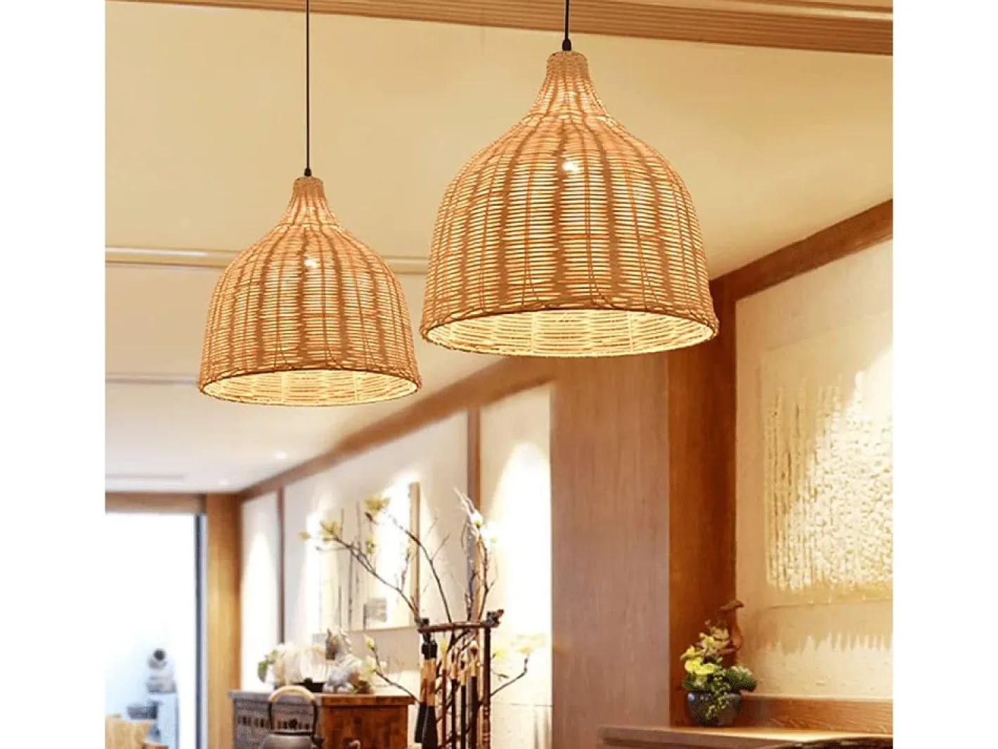 Lámpara Suspendida-Lámpara Toolight App1645-1Cp Boho Beige